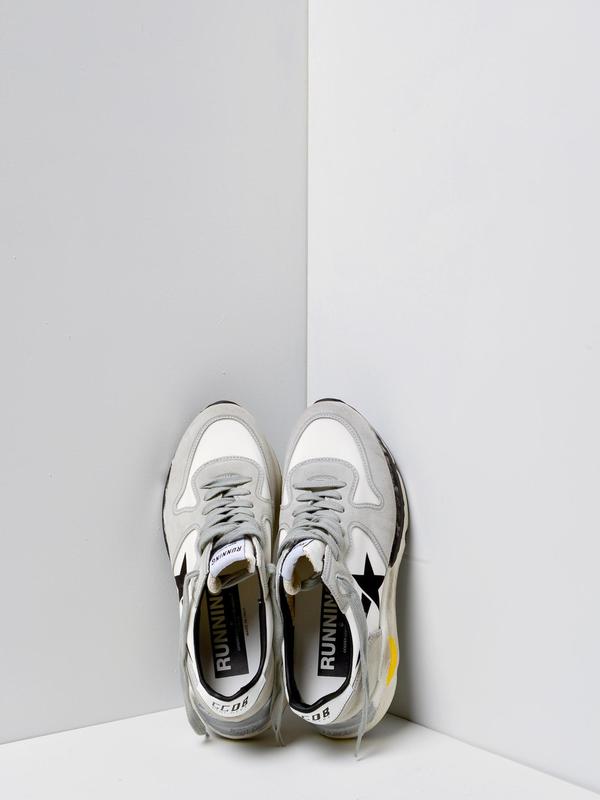 SNEAKERS RUNNING SOLE_WHITE LYCRA BLACK STAR SNEAKERS RUNNING SOLE_WHITE LYCRA BLACK STAR