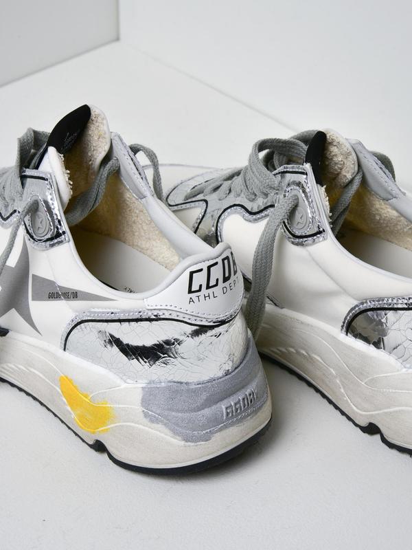 SNEAKERS RUNNING SOLE_WHITE SILVER GLITTER SNEAKERS RUNNING SOLE_WHITE SILVER GLITTER