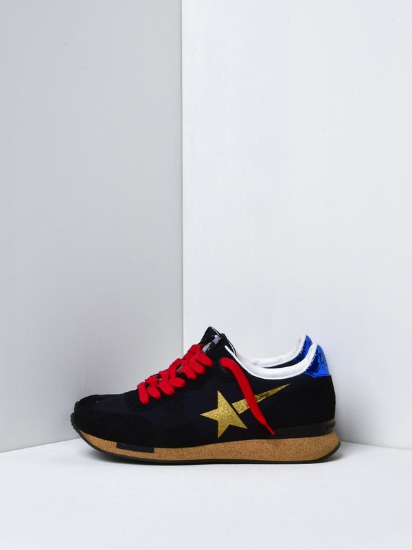 SNEAKERS RUNNING_BLACK LYCRA HANDPAINTED OUTLINE SNEAKERS RUNNING_BLACK LYCRA HANDPAINTED OUTLINE