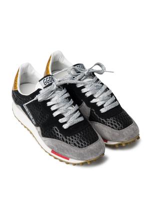 SNEAKERS STARLAND_BLACK FISHNET GOLD GLITTER SNEAKERS STARLAND_BLACK FISHNET GOLD GLITTER