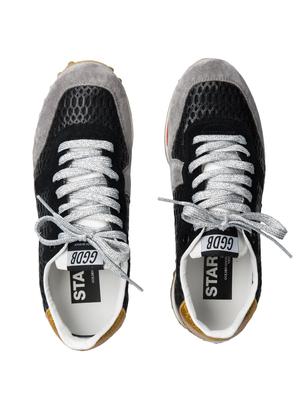 SNEAKERS STARLAND_BLACK FISHNET GOLD GLITTER SNEAKERS STARLAND_BLACK FISHNET GOLD GLITTER