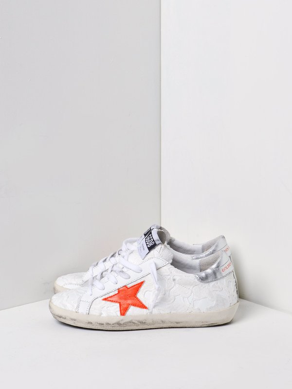 SNEAKERS SUPERSTAR _WHITE LACE ORANGE FLUO STAR SNEAKERS SUPERSTAR _WHITE LACE ORANGE FLUO STAR