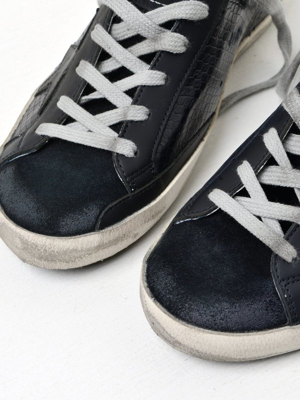 SNEAKERS SUPERSTAR_BLACK SNAKE LEATHER BLACK STAR SNEAKERS SUPERSTAR_BLACK SNAKE LEATHER BLACK STAR