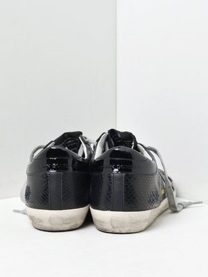 SNEAKERS SUPERSTAR_BLACK SNAKE LEATHER BLACK STAR SNEAKERS SUPERSTAR_BLACK SNAKE LEATHER BLACK STAR