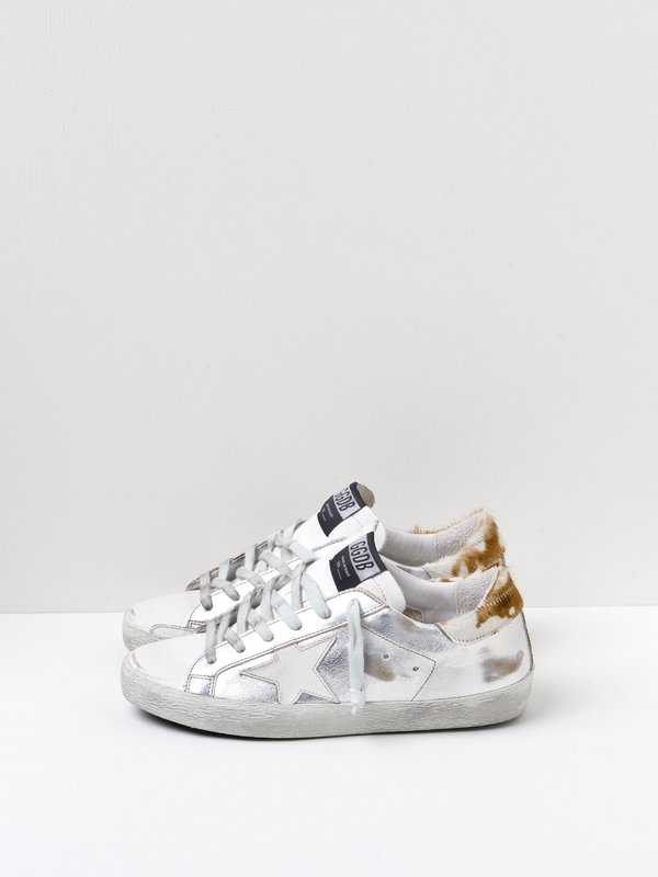 SNEAKERS SUPERSTAR_SILVER LEATHER-COW PONY SNEAKERS SUPERSTAR_SILVER LEATHER-COW PONY