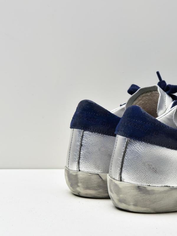 SNEAKERS SUPERSTAR_SILVER LEATHER-NAVY STAR SNEAKERS SUPERSTAR_SILVER LEATHER-NAVY STAR