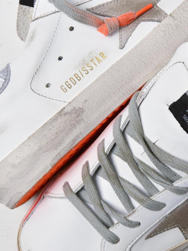 SNEAKERS SUPERSTAR_WHITE LEATHER ORANGE FLUO SOLE SNEAKERS SUPERSTAR_WHITE LEATHER ORANGE FLUO SOLE