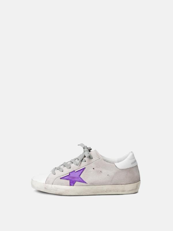SNEAKERS SUPERSTAR_WHITE LEATHER VIOLA STAR SNEAKERS SUPERSTAR_WHITE LEATHER VIOLA STAR