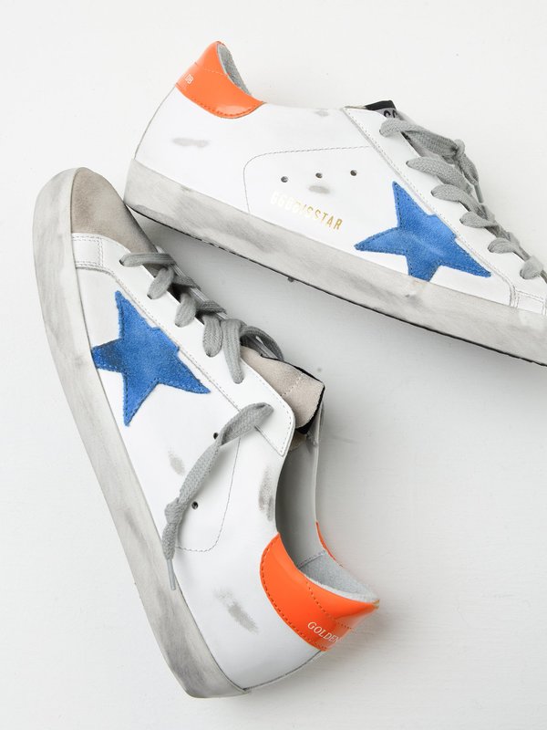 SNEAKERS SUPERSTAR_WHITE LEATHER-LIGHT BLUE STAR SNEAKERS SUPERSTAR_WHITE LEATHER-LIGHT BLUE STAR