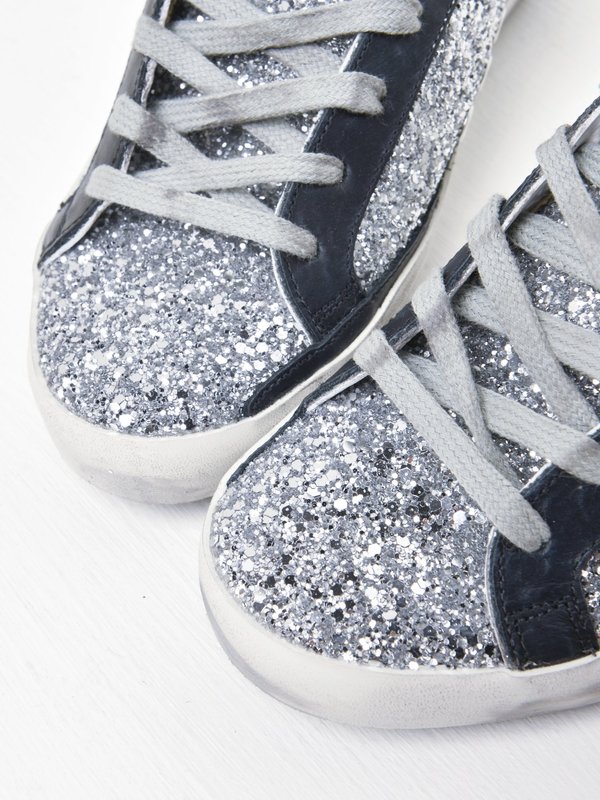 SUPERSTAR GLITTER UPPER HORSY STAR LEATHER HEEL SUPERSTAR GLITTER UPPER HORSY STAR LEATHER HEEL