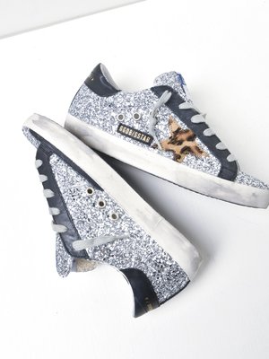 SUPERSTAR GLITTER UPPER HORSY STAR LEATHER HEEL SUPERSTAR GLITTER UPPER HORSY STAR LEATHER HEEL