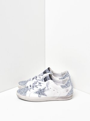 SUPERSTAR LEATHER UPPER GLITTER STAR AND HEEL SUPERSTAR LEATHER UPPER GLITTER STAR AND HEEL