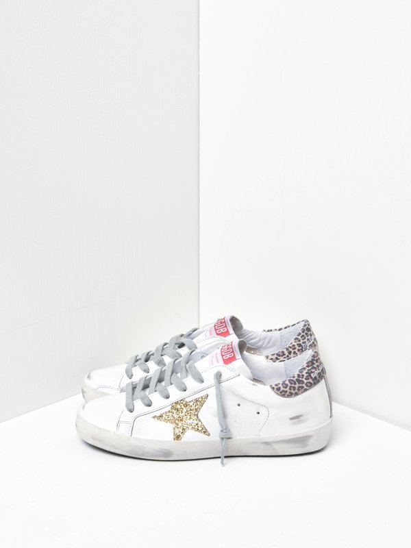 SUPERSTAR LEATHER UPPER GLITTER STAR LEOPARD HEEL SUPERSTAR LEATHER UPPER GLITTER STAR LEOPARD HEEL