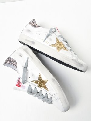 SUPERSTAR LEATHER UPPER GLITTER STAR LEOPARD HEEL SUPERSTAR LEATHER UPPER GLITTER STAR LEOPARD HEEL