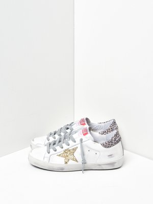 SUPERSTAR LEATHER UPPER GLITTER STAR LEOPARD HEEL SUPERSTAR LEATHER UPPER GLITTER STAR LEOPARD HEEL