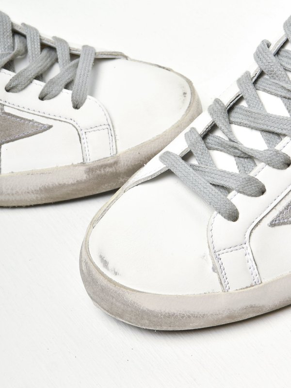 SUPERSTAR LEATHER UPPER STAR SHINY HEEL LETTERING SUPERSTAR LEATHER UPPER STAR SHINY HEEL LETTERING