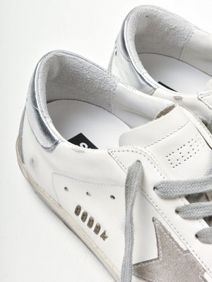 SUPERSTAR LEATHER UPPER STAR SHINY HEEL LETTERING SUPERSTAR LEATHER UPPER STAR SHINY HEEL LETTERING