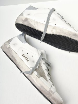 SUPERSTAR LEATHER UPPER STAR SHINY HEEL LETTERING SUPERSTAR LEATHER UPPER STAR SHINY HEEL LETTERING
