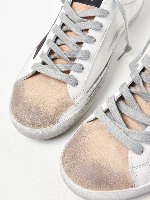SUPERSTAR LEATHER UPPER SUEDE STAR LAMINATED HEEL SUPERSTAR LEATHER UPPER SUEDE STAR LAMINATED HEEL