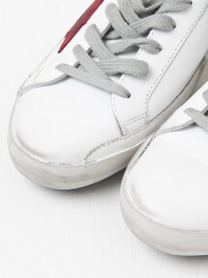 SUPERSTAR LEATHER UPPER SUEDE STAR LAMINATED HEEL SUPERSTAR LEATHER UPPER SUEDE STAR LAMINATED HEEL