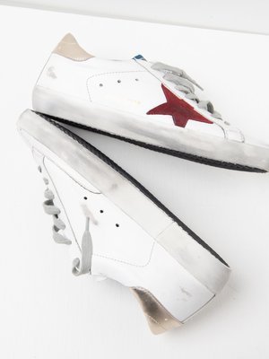 SUPERSTAR LEATHER UPPER SUEDE STAR LAMINATED HEEL SUPERSTAR LEATHER UPPER SUEDE STAR LAMINATED HEEL