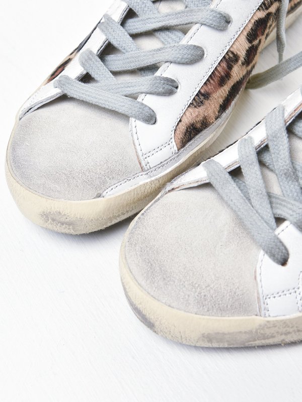 SUPERSTAR LEOPARD HORSY QUARTER LEATHER STAR HEEL SUPERSTAR LEOPARD HORSY QUARTER LEATHER STAR HEEL