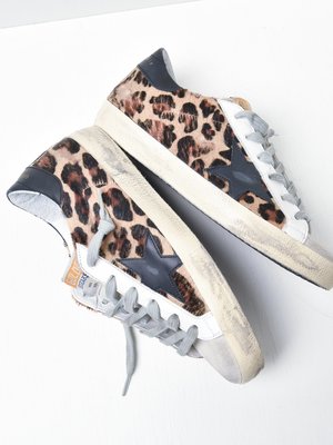 SUPERSTAR LEOPARD HORSY QUARTER LEATHER STAR HEEL SUPERSTAR LEOPARD HORSY QUARTER LEATHER STAR HEEL