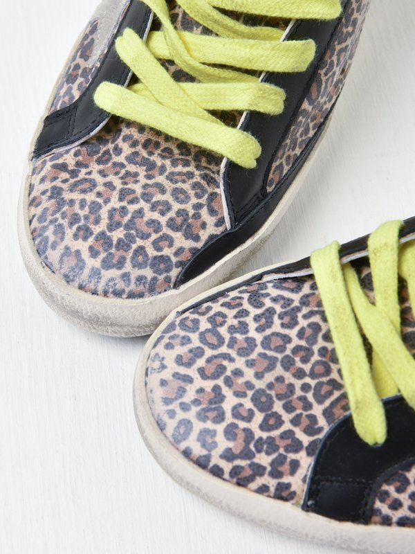 SUPERSTAR LEOPARD UPPER SUEDE STAR LEATHER HEEL SUPERSTAR LEOPARD UPPER SUEDE STAR LEATHER HEEL