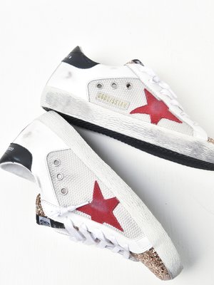 SUPERSTAR NET LEATHER UPPER SUEDE STAR GLITTER TOE SUPERSTAR NET LEATHER UPPER SUEDE STAR GLITTER TOE