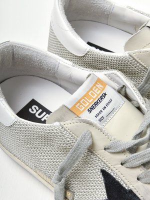 SUPERSTAR NET UPPER SUEDE STAR LEATHER HEEL SUPERSTAR NET UPPER SUEDE STAR LEATHER HEEL