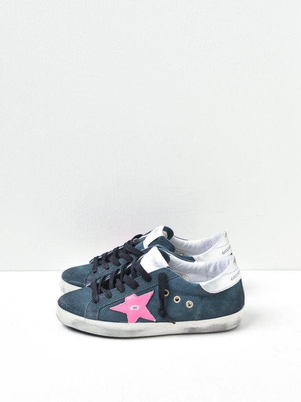 SUPERSTAR SUEDE UPPER AND STAR LAMINATED HEEL SUPERSTAR SUEDE UPPER AND STAR LAMINATED HEEL
