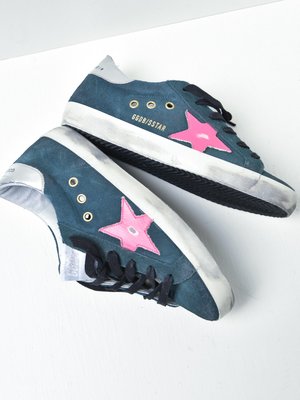 SUPERSTAR SUEDE UPPER AND STAR LAMINATED HEEL SUPERSTAR SUEDE UPPER AND STAR LAMINATED HEEL