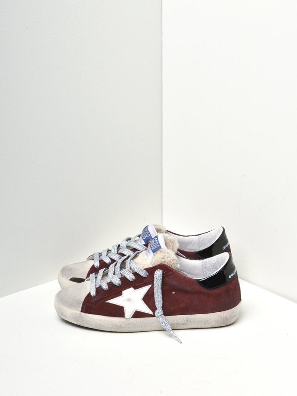 SUPERSTAR SUEDE UPPER STAR SHEARLING TONGUE SUPERSTAR SUEDE UPPER STAR SHEARLING TONGUE