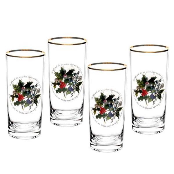 The Holly and The Ivy Set of 4 Highballs The Holly and The Ivy Set of 4 Highballs