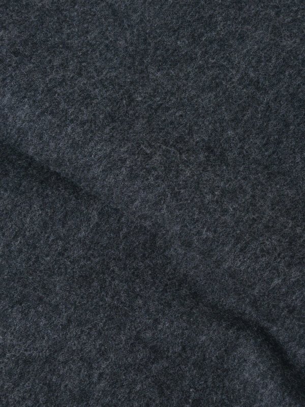 TRICOLOR FOX WOOL SCARF_DARK GREY MELANGE TRICOLOR FOX WOOL SCARF_DARK GREY MELANGE