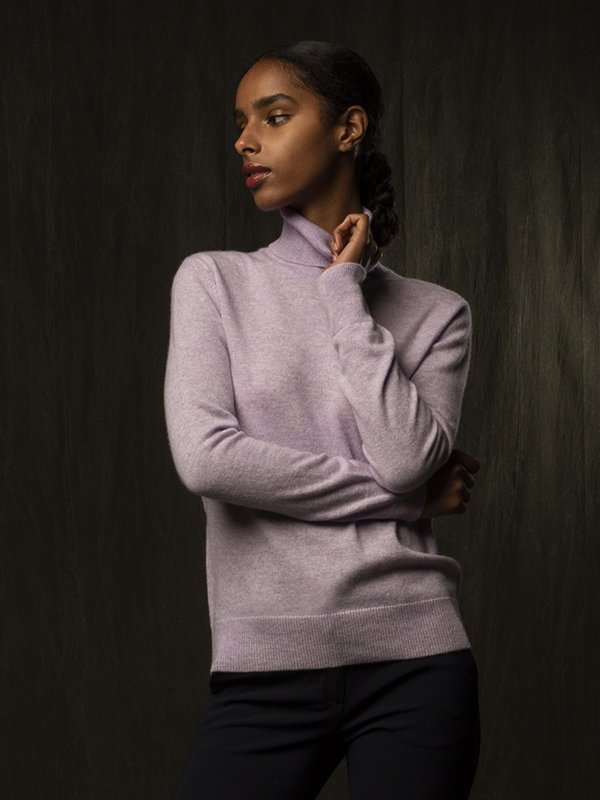 Turtleneck Sweater_Lavender Turtleneck Sweater_Lavender