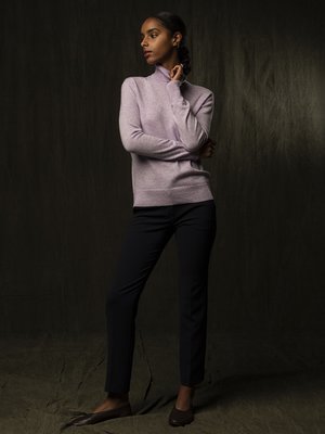 Turtleneck Sweater_Lavender Turtleneck Sweater_Lavender