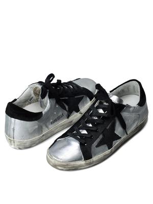 W. SNEAKERS SUPERSTAR_SILVER BLACK LEATHER W. SNEAKERS SUPERSTAR_SILVER BLACK LEATHER