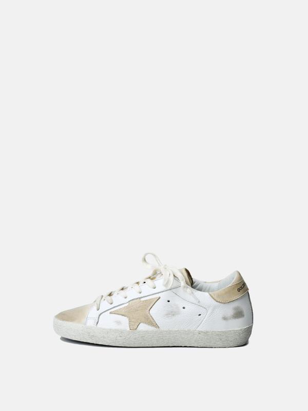 W. SNEAKERS SUPERSTAR_WHITE LEATHER/AVORY STAR W. SNEAKERS SUPERSTAR_WHITE LEATHER/AVORY STAR