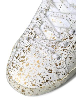 W. SNEAKERS SUPERSTAR_WHITE LEATHER/GOLD PAINT W. SNEAKERS SUPERSTAR_WHITE LEATHER/GOLD PAINT