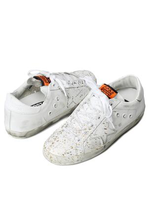 W. SNEAKERS SUPERSTAR_WHITE LEATHER/GOLD PAINT W. SNEAKERS SUPERSTAR_WHITE LEATHER/GOLD PAINT