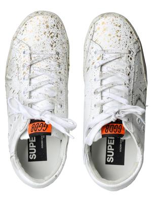 W. SNEAKERS SUPERSTAR_WHITE LEATHER/GOLD PAINT W. SNEAKERS SUPERSTAR_WHITE LEATHER/GOLD PAINT
