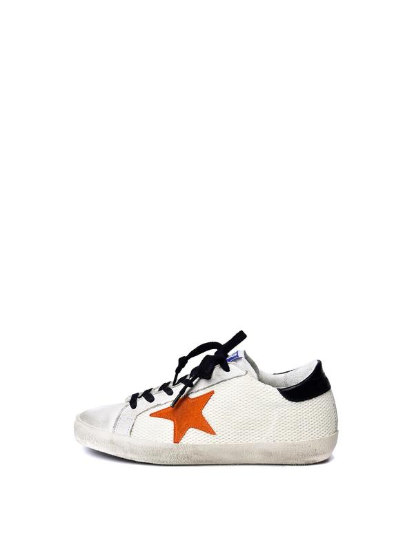 W. SNEAKERS SUPERSTAR_WHITE NET/ORANGE STAR W. SNEAKERS SUPERSTAR_WHITE NET/ORANGE STAR