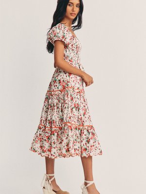 LoveShackFancy Masie Midi Dress - Cloudy Poprocks LoveShackFancy Masie Midi Dress - Cloudy Poprocks