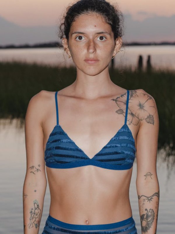 Baserange Mississippi Bra - Darya Blue Stripe Baserange Mississippi Bra - Darya Blue Stripe