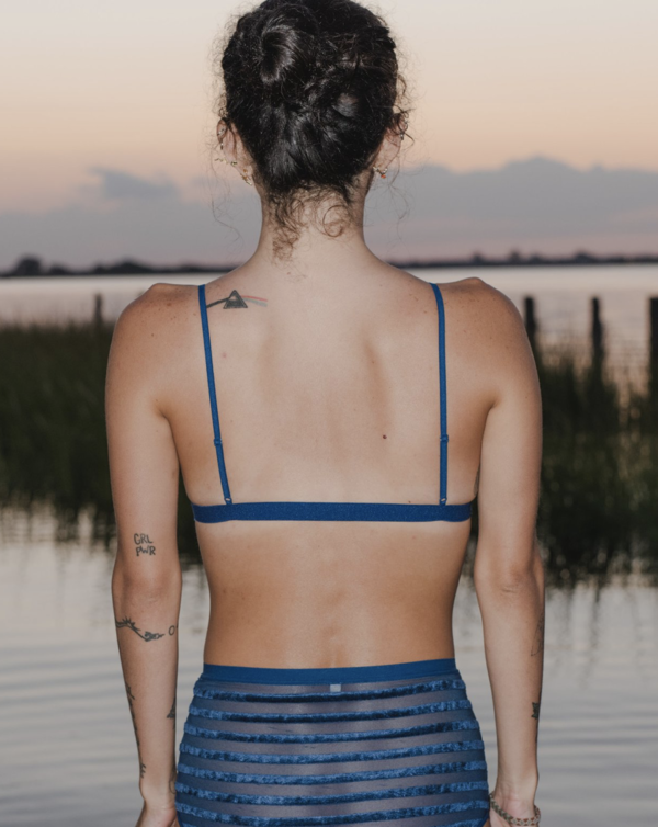Baserange Mississippi Bra - Darya Blue Stripe Baserange Mississippi Bra - Darya Blue Stripe