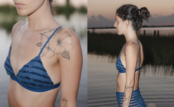 Baserange Mississippi Bra - Darya Blue Stripe Baserange Mississippi Bra - Darya Blue Stripe