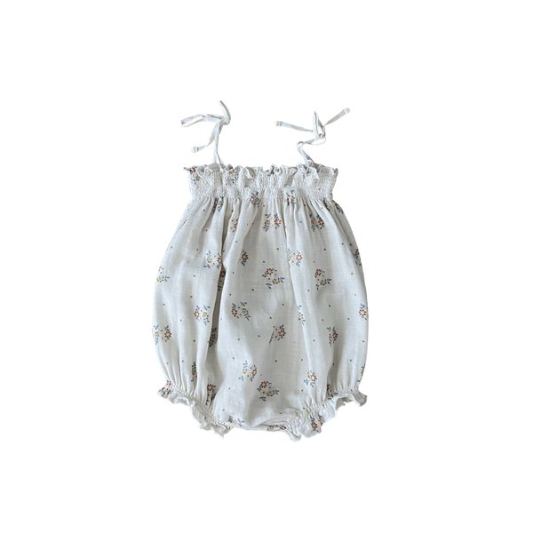 Kids Liilu Smocked Romper - Summer Blossom | Garmentory