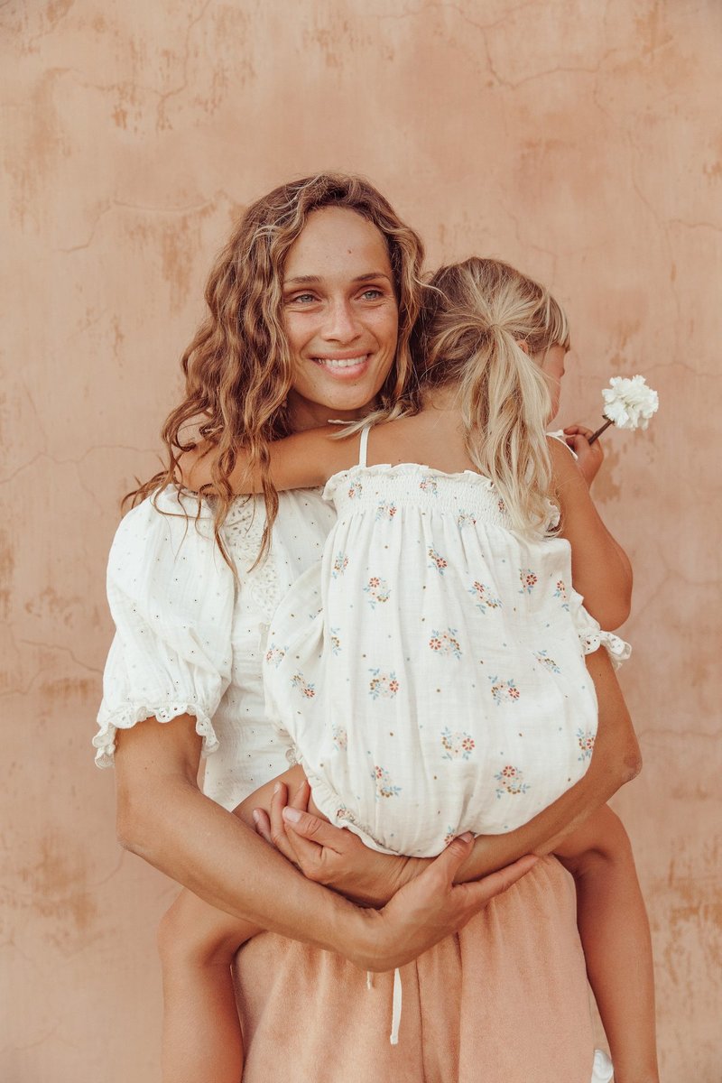 Kids Liilu Smocked Romper - Summer Blossom | Garmentory