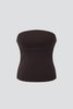 Theopen Product Ribbed Knit Tank Top - Dark Brown - Thumbnail 4